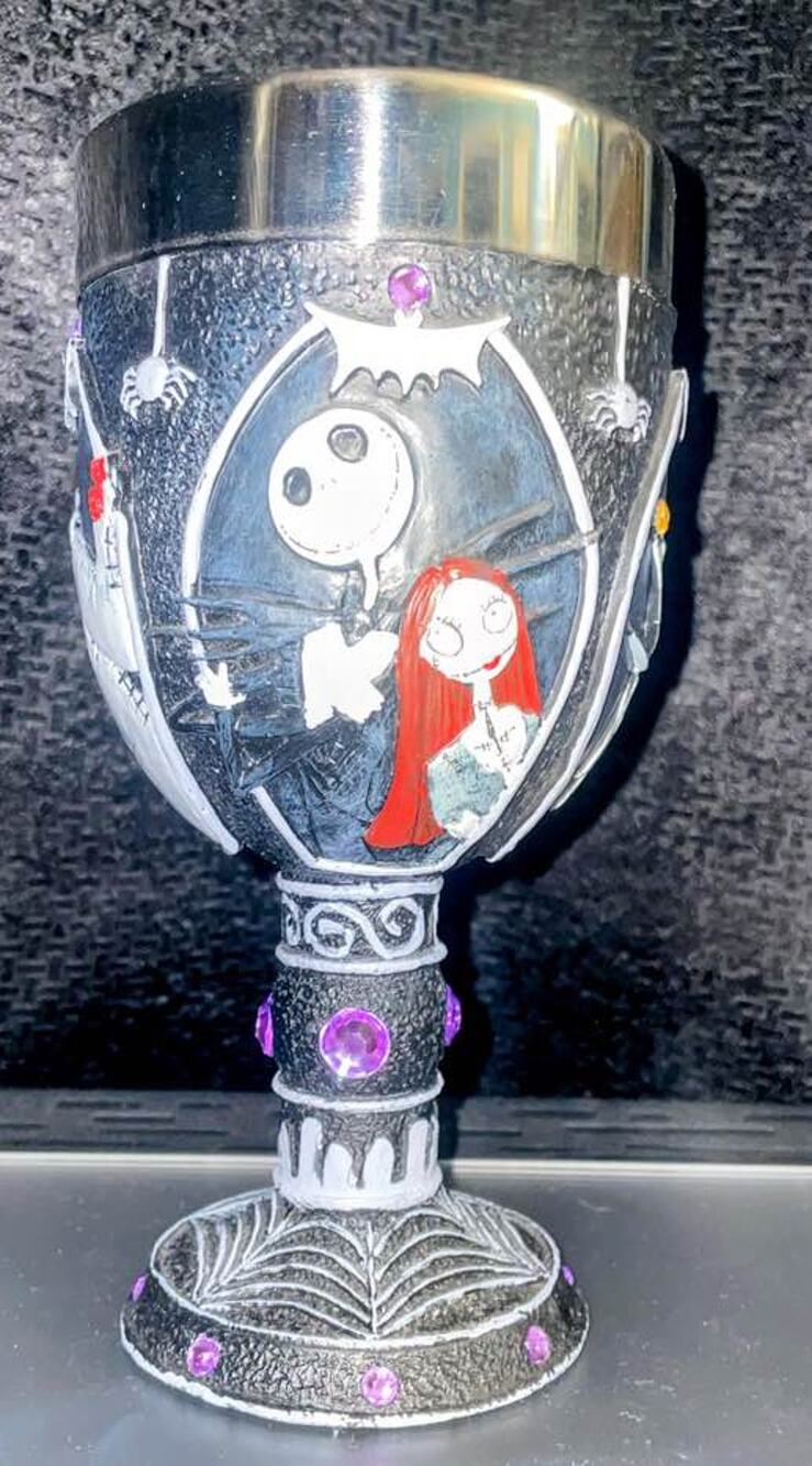 Disneys Nightmare Before Christmas Stainless Steel Lined Chalice- collectible
